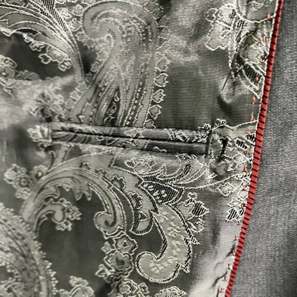 Marco Donateli Men’s Gray Suit Blazer & Trousers Set - 42T Jacket, 36T Pants - Picture 3 of 16